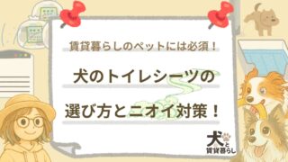 【犬と賃貸暮らし】犬のトイレシーツの選び方とニオイ対策！